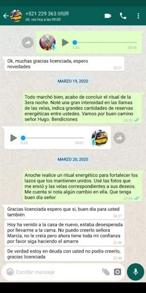 Mensaje de WhatsApp de un cliente (2)